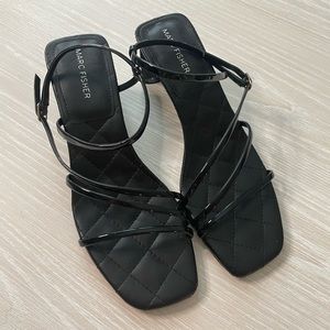 Marc Fisher Black Strappy Heels